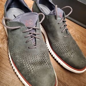 Cole Haan Zerogrand 2.0 Laser Mens Size US 11 M, EU 44 Wingtip Gray Shoes C26036